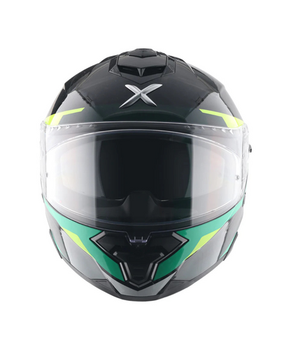 Axor Brutale Kryptic Dual Spoiler Helmet - Black Green