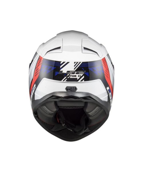 LS2 FF811 Vector II Stylus Helmet - White Fluro Red