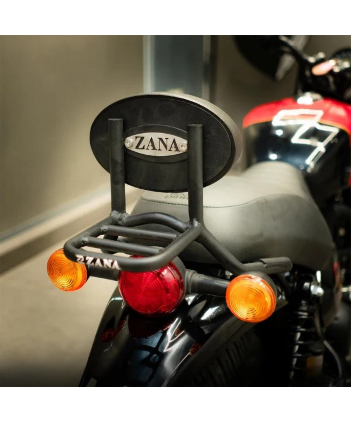 Zana Royal Enfield Hunter 350 Backrest with Parcel Shelf - ZI-8267 - Zana