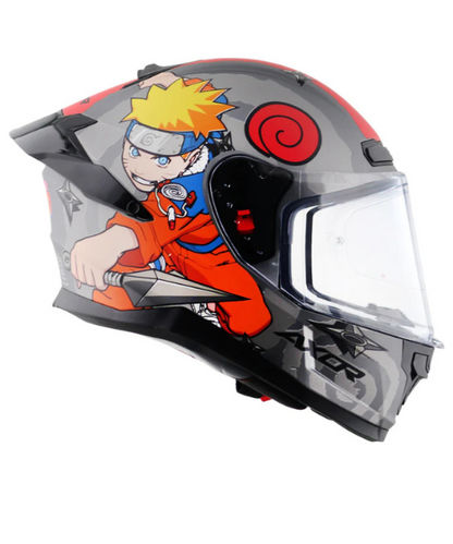 Axor Saber Naruto Helmet - Dull Black Orange