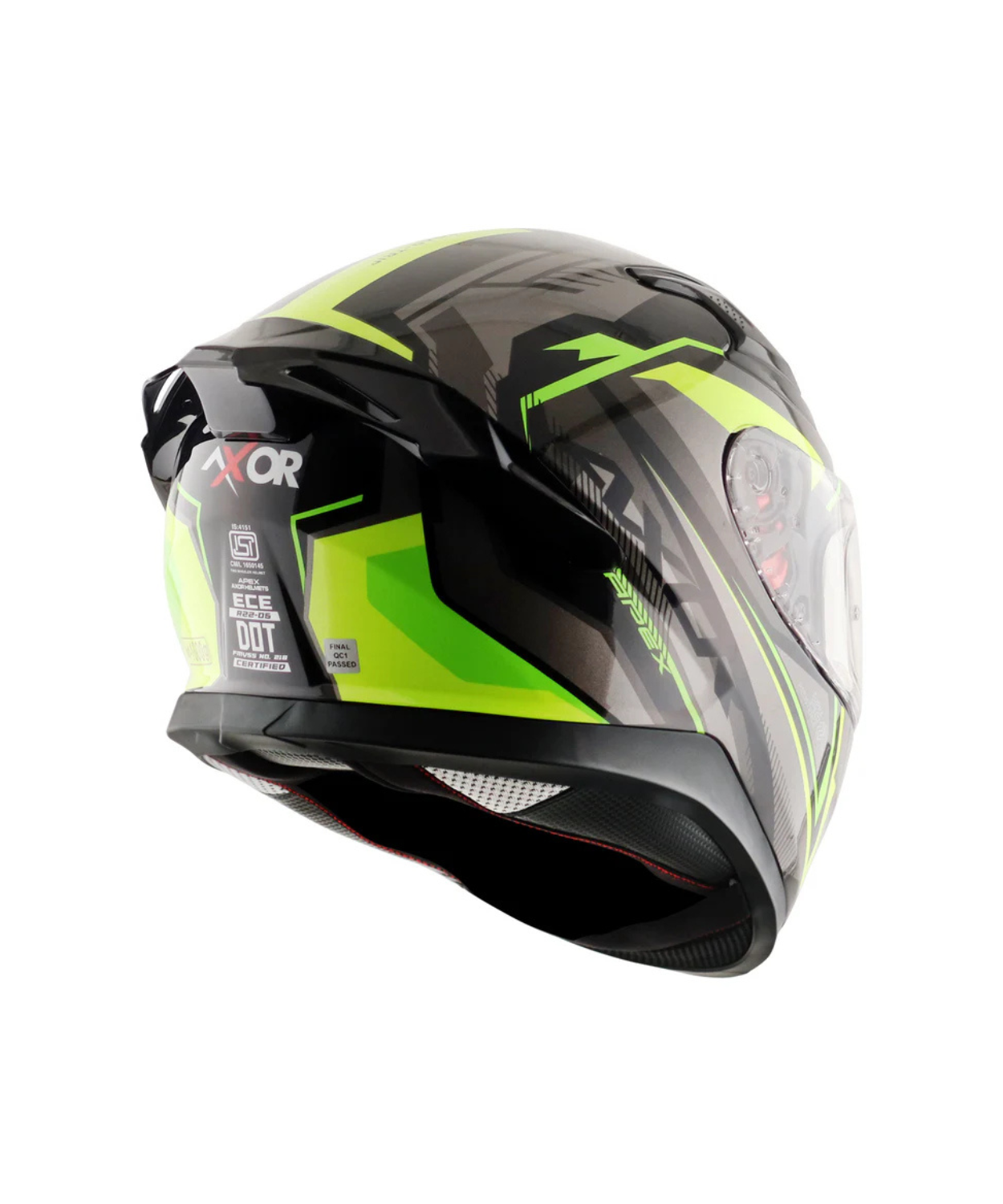 Buy Axor Apex Roadtrip Helmet Gloss Black Neon Yellow – Bikester