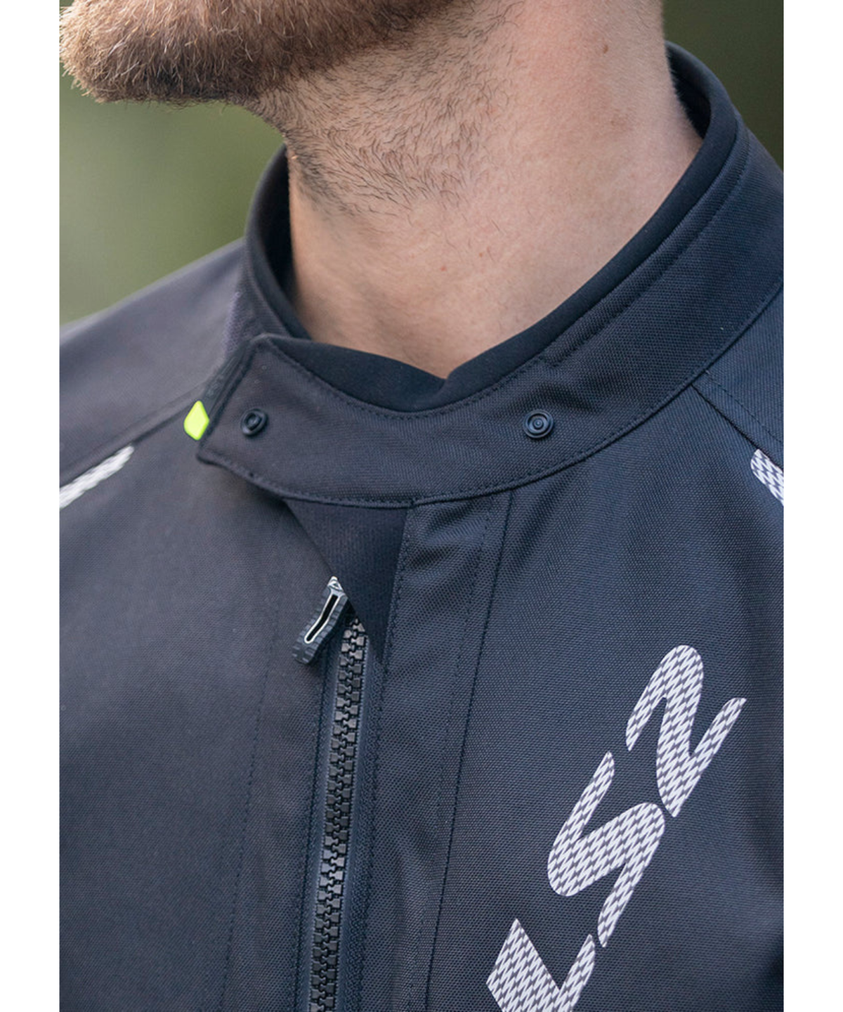 LS2 Zoom Man Riding Jacket - Black Yellow - LS2