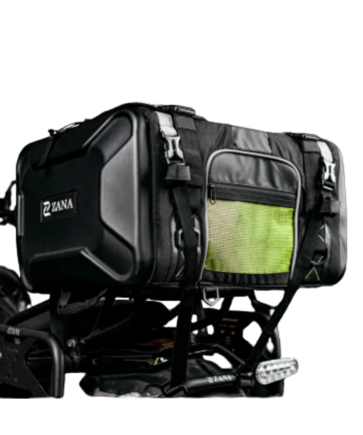 Zana Pro Hard Shell Tail Bag 50L with 2 Waterproof Storage Bag and 1 Bungee Cord - ZI-BG-011