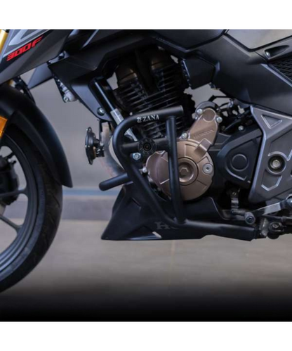 Zana Crash Guard with Slider Texture Matt Black Honda CB300F - ZI-8273