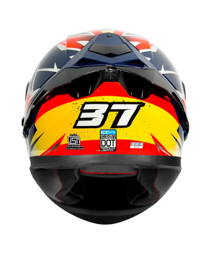 MT Thunder 3 SV Pro Acosta Helmet - Gloss Multi Color