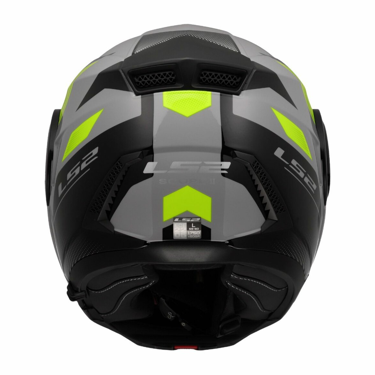 LS2 FF902 Scope ll Duria Helmet - Matt Grey Hi-Viz Yellow - LS2