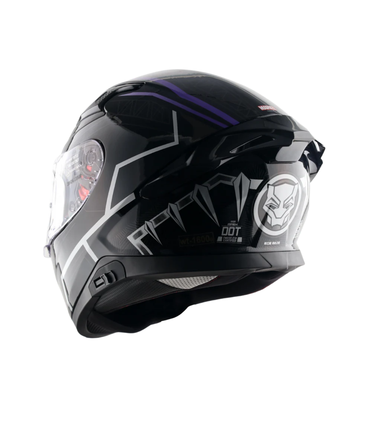 Buy Axor Apex Marvel Black Panther Helmet Gloss Black Purple