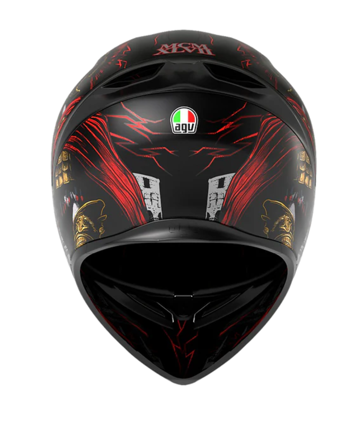 AGV K1 S Gladiator Helmet - Matt Black Red - AGV