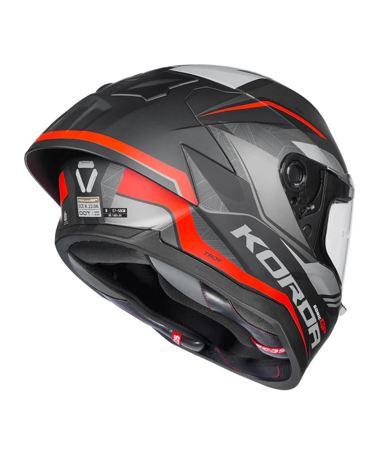 Korda Sonic GP Troy Helmet - Matt Red