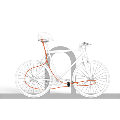 Rhinowalk 2 M Heavy Duty Bicycle Cable Lock - Orange - XM10200