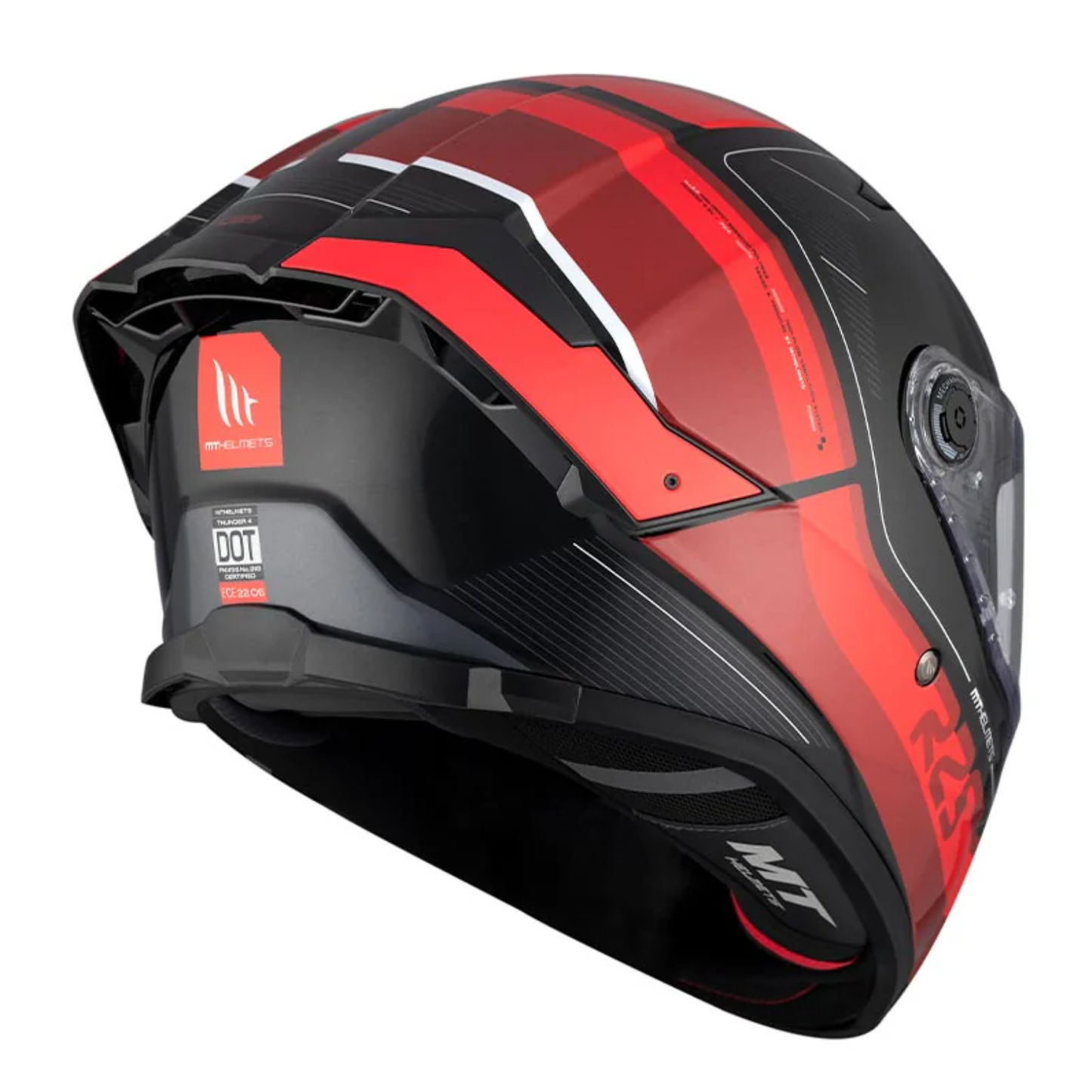 MT Thunder 4 SV R25 B35 Helmet - Gloss Red Black