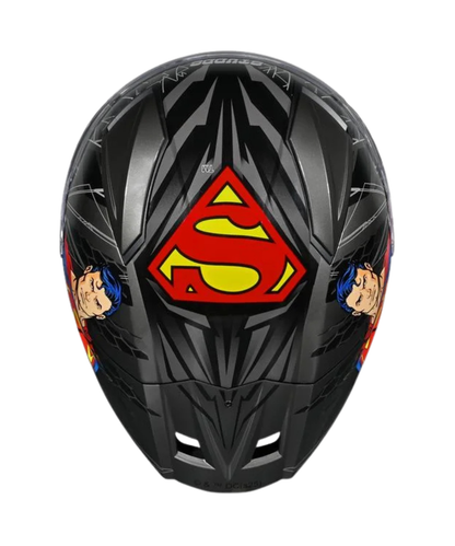 Studds Helios Superman Edition Graphics Helmet - Gloss Grey Blue N1