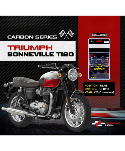 Crank1 Carbon Brake Pads for Triumph Bonneville T120 (2016 Onwords)