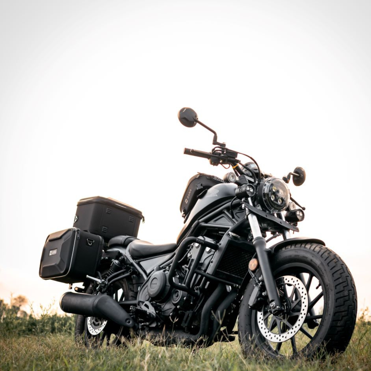 Zana Honda Rebel 500 Crash Guard With Puck Slider - Black - ZI-8624 - Zana