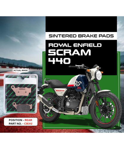 Crank1 Sintered Brake Pads for Scram 440