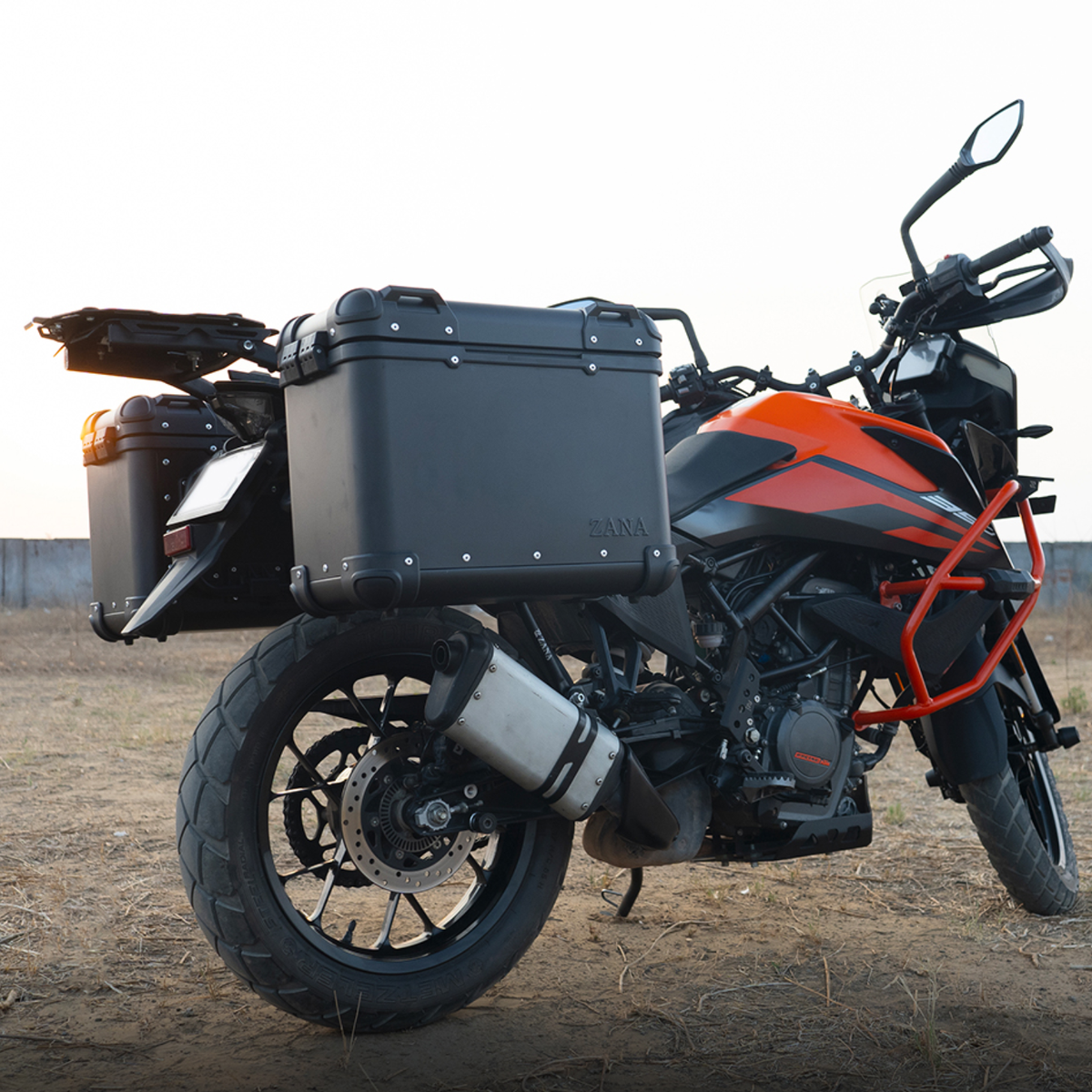 Zana KTM ADV 250/390 (2025) Aluminium R-Flat Pannier 36L - Black - ZI-8491-RB - Zana