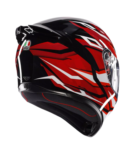 AGV K1 S Lion 035 Helmet - Gloss Black Red White