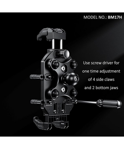 BOBO BM17H PRO Handlebar Mount Anti-Vibration Anti-Theft Waterproof Mobile Phone Holder Mount - Black