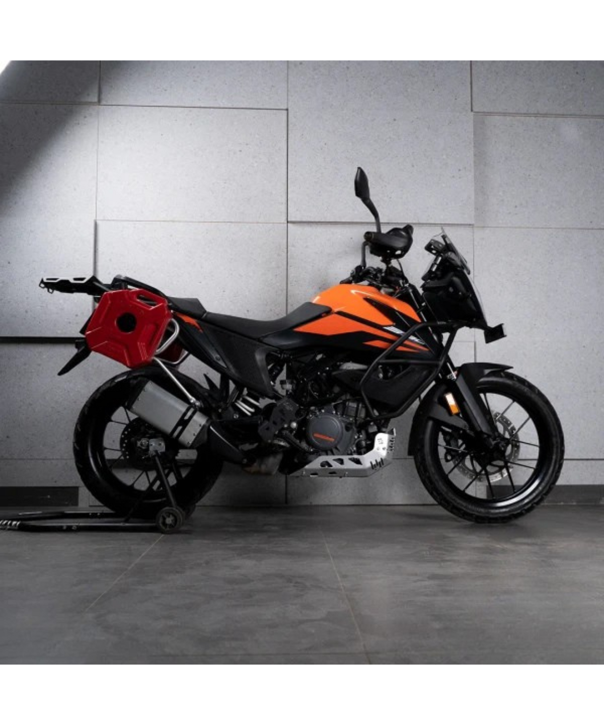 Zana KTM ADV 250/390/390X (2025) Saddle Stay with Jerry Can Mount - Silver - ZI-8124 - Zana