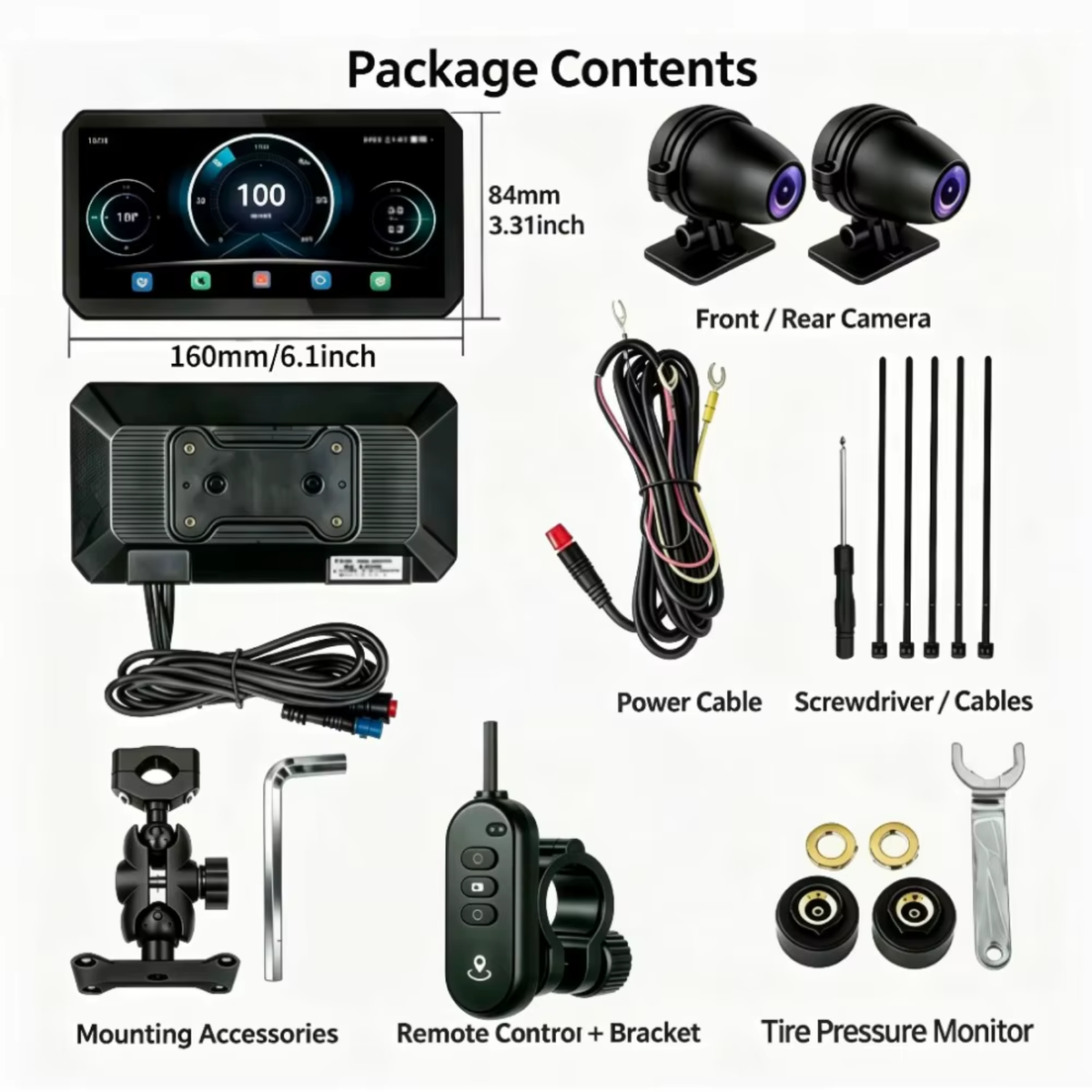 LBC Moto B3 Elite Dashcam Series with Blind Spot Detection - LBC Moto