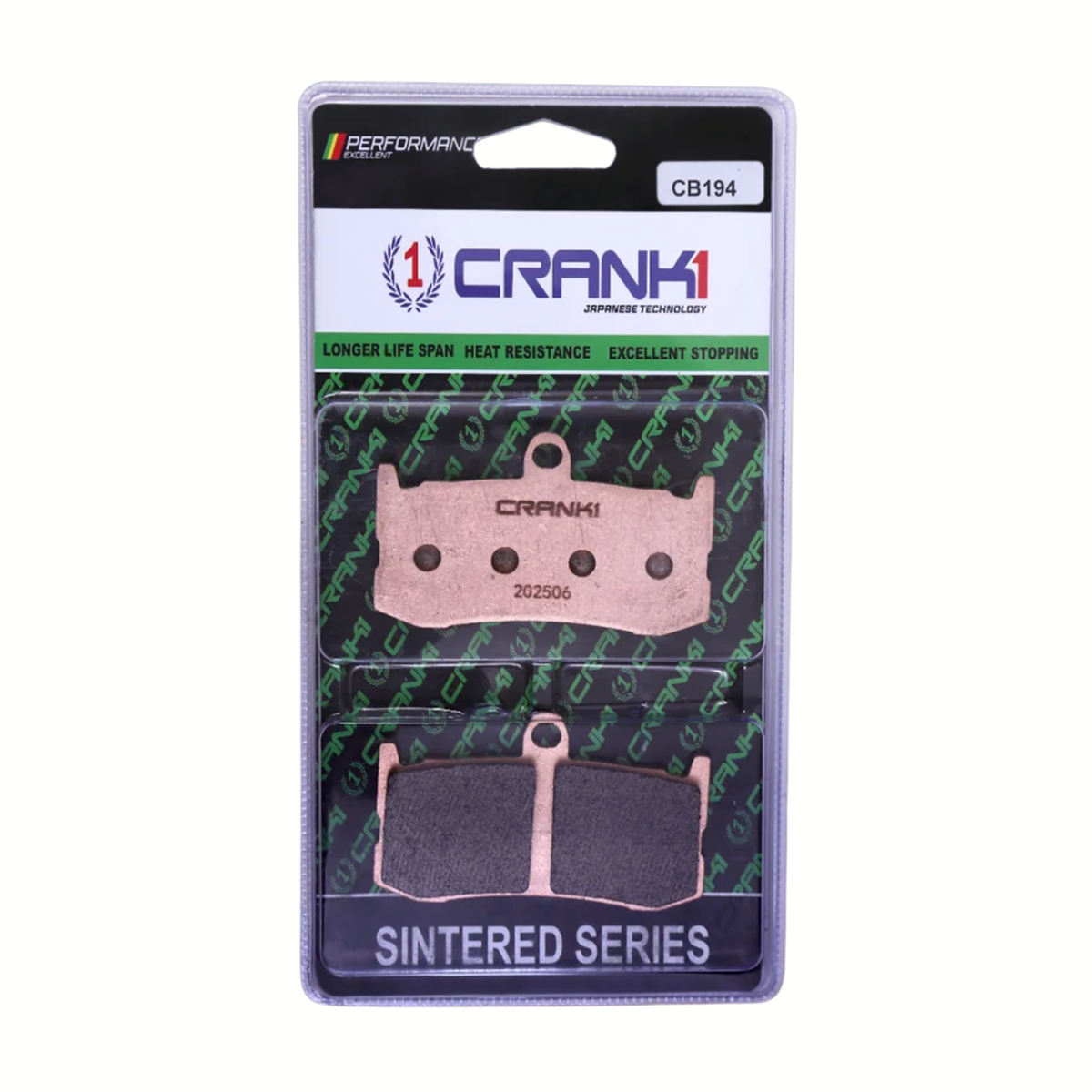 Crank1 Triumph Daytona 675 (2013-2017) Fully Sintered H2 Series Brake Pads