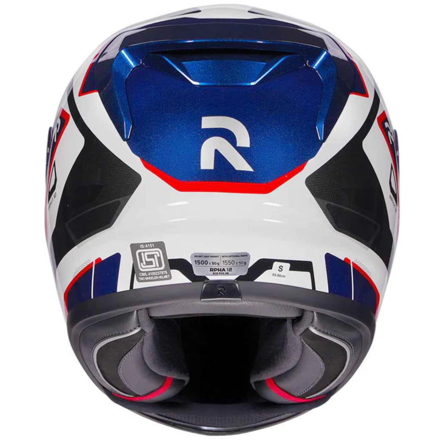 HJC Rpha 12 Brels Carbon Fiber MC21 Helmet (ECE 22.06) - White Blue Red