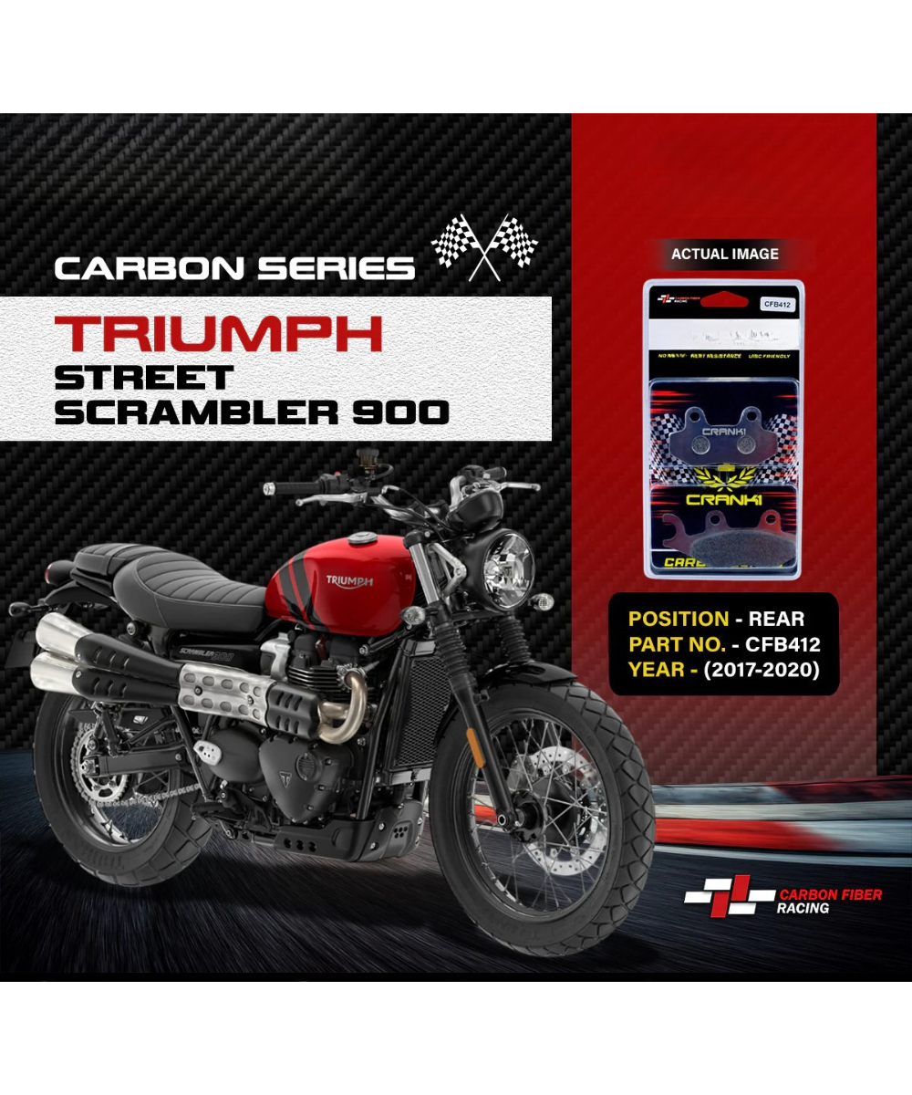 Crank1 Triumph Scrambler 900 (2017-2020) Carbon Brake Pads