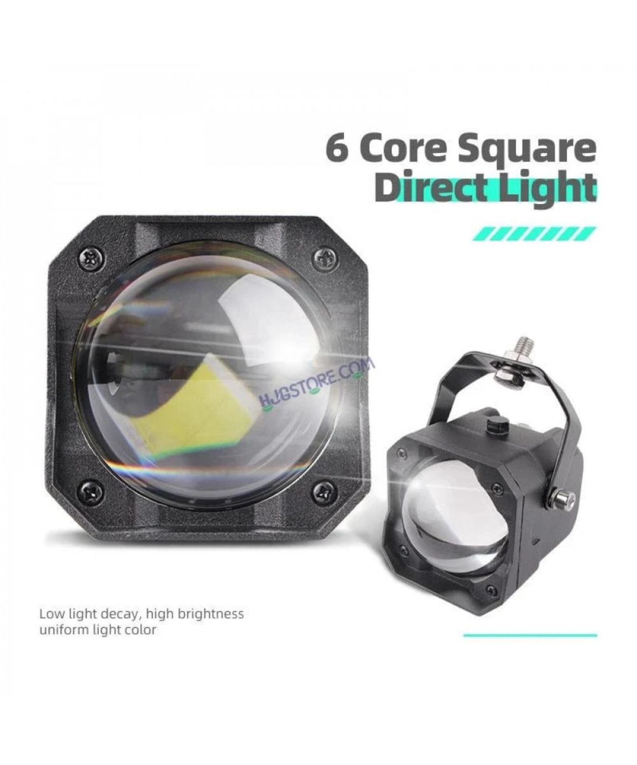 HJG 80W Laser Cannon Fog Light Dual Colour - Pair