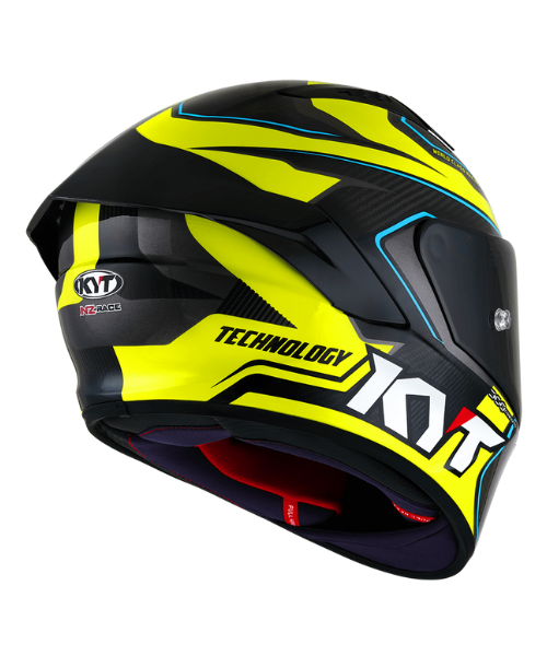 KYT NZ Race Carbon Competition Helmet - Gloss Yellow - KYT Helmets