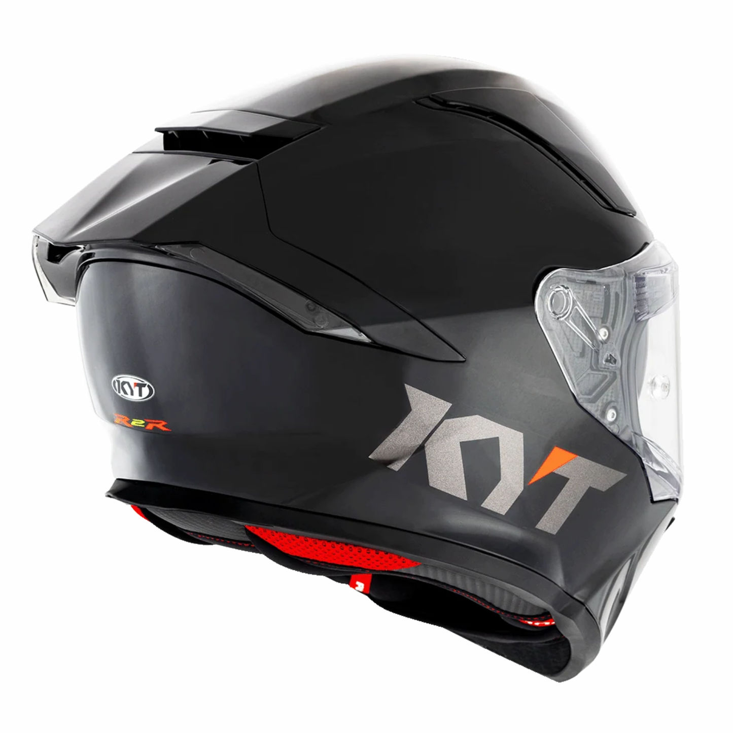 KYT R2R Pro Plain Helmet - Gloss Black