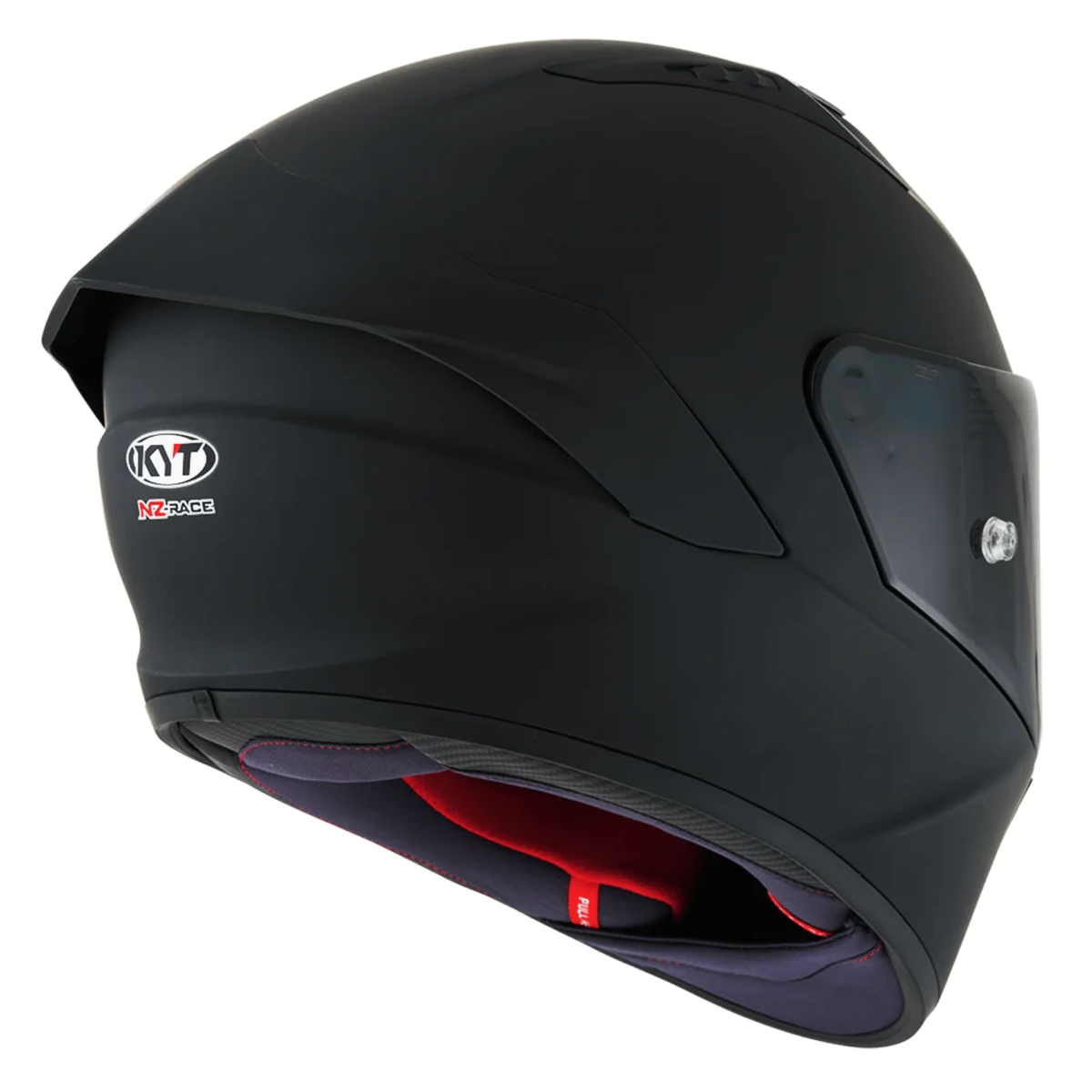 KYT NZ Race Plain Carbon Fiber Helmet (ECE 22.06) - Matt Black - KYT Helmets