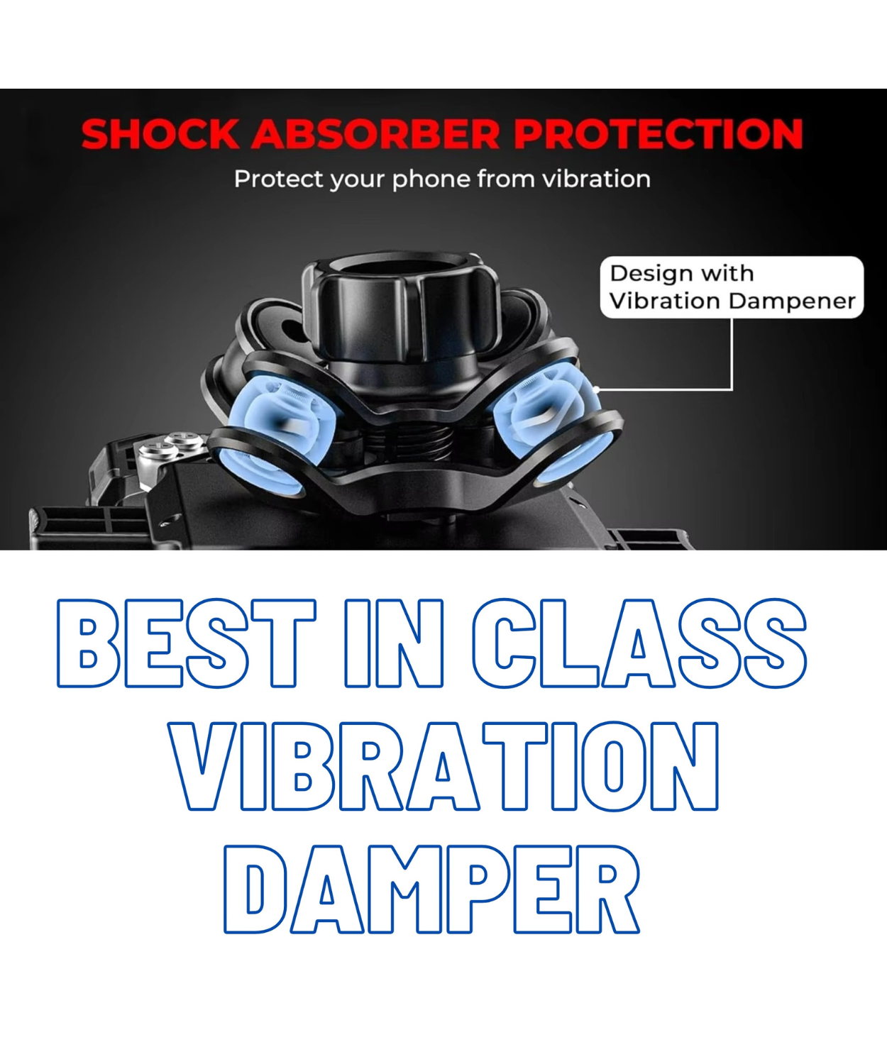 Yellowfin Fully Waterproof Bike Mobile Phone Holder Mount with Vibration Damper without Charger - M18L-C1