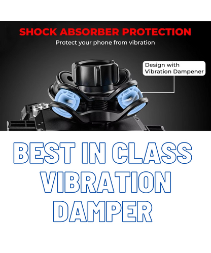 Yellowfin Fully Waterproof Bike Mobile Phone Holder Mount with Vibration Damper without Charger - M18L-C1