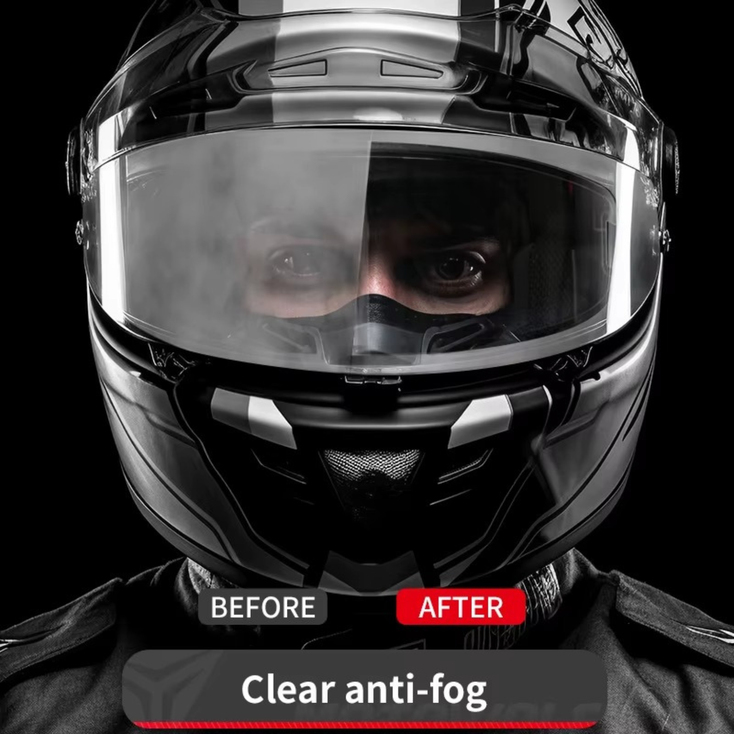 Motowolf Helmet Visor Anti-Fog Sticker - 1912B