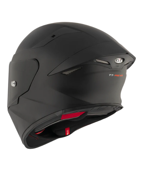 KYT TT-Revo Plain Helmet - Matt Black