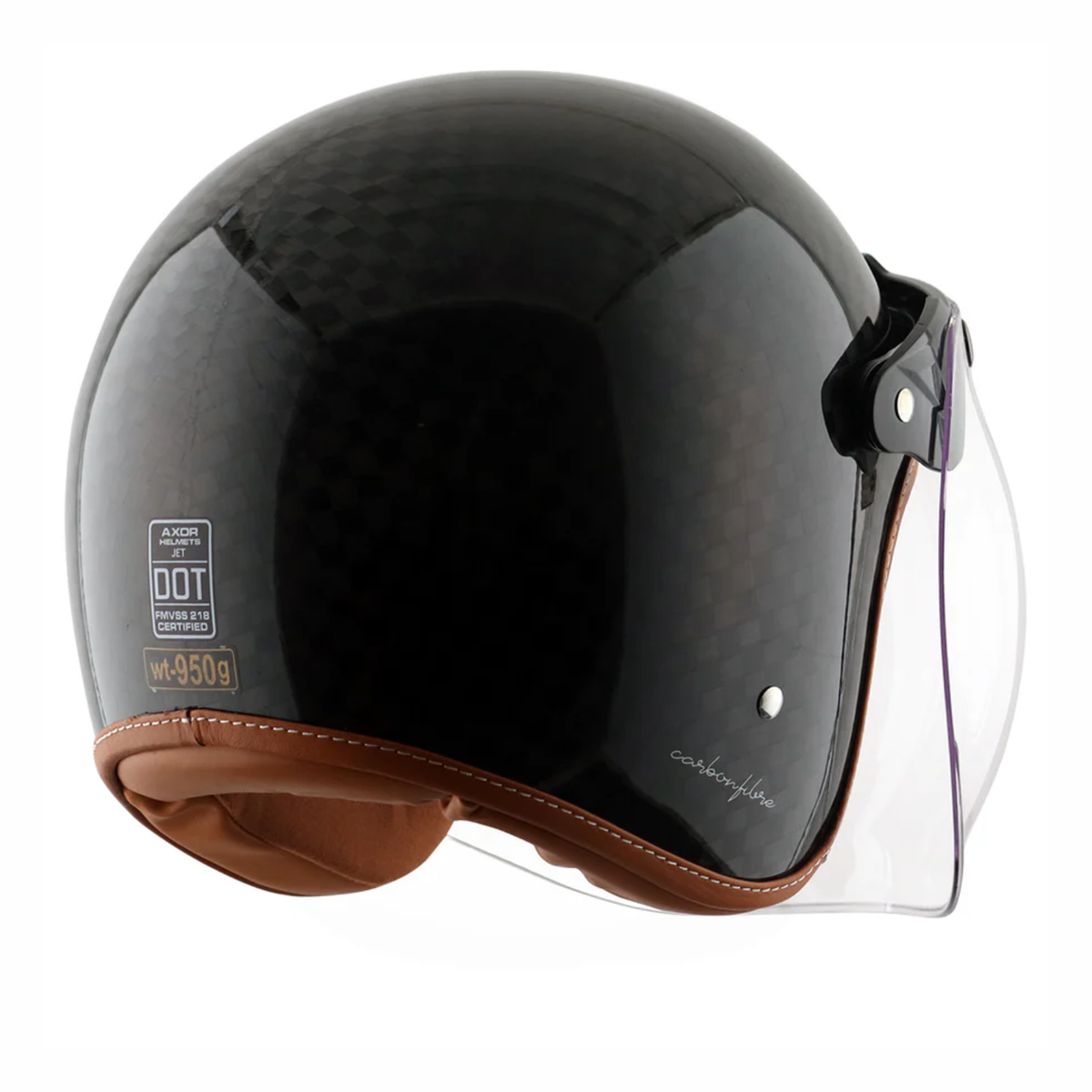 Axor Jet Carbon Big Checks Helmet - Black - AXOR