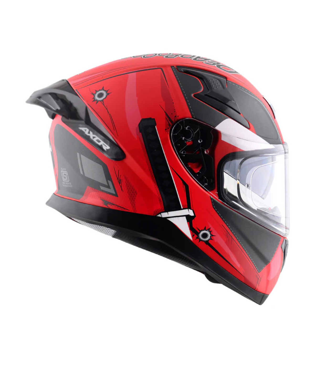 Axor Apex Marvel Deadpool Helmet - Dull Red Black - AXOR