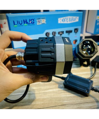 HJG 125 Dual Lens 120W White/Yellow Fog Light  (1 Year Warranty)