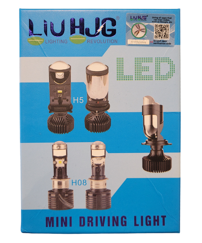 HJG H5 50W Led Y6 Projector Len White Bulb with Fan - Set of 1