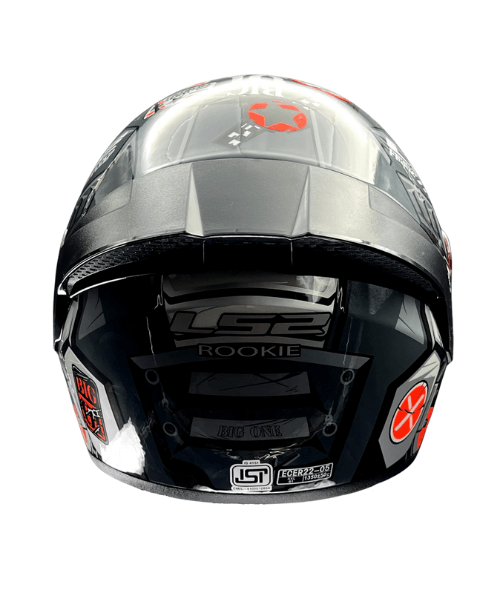 LS2 FF352 Rookie Big One Helmet - Gray Hi Viz Orange