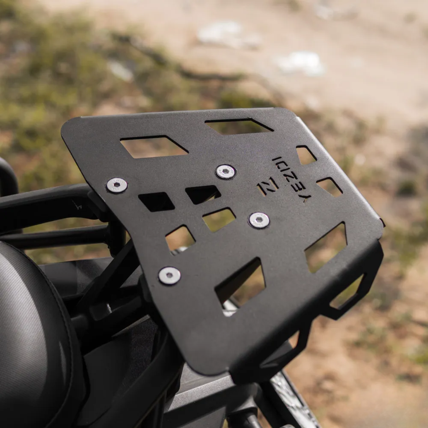 Zana Yezdi Adventure (2025) Top Rack Plate - Black - ZI-8670