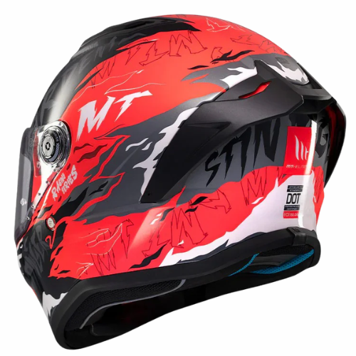 MT Stinger 2 Ardent C5 Helmet - Gloss Black Red