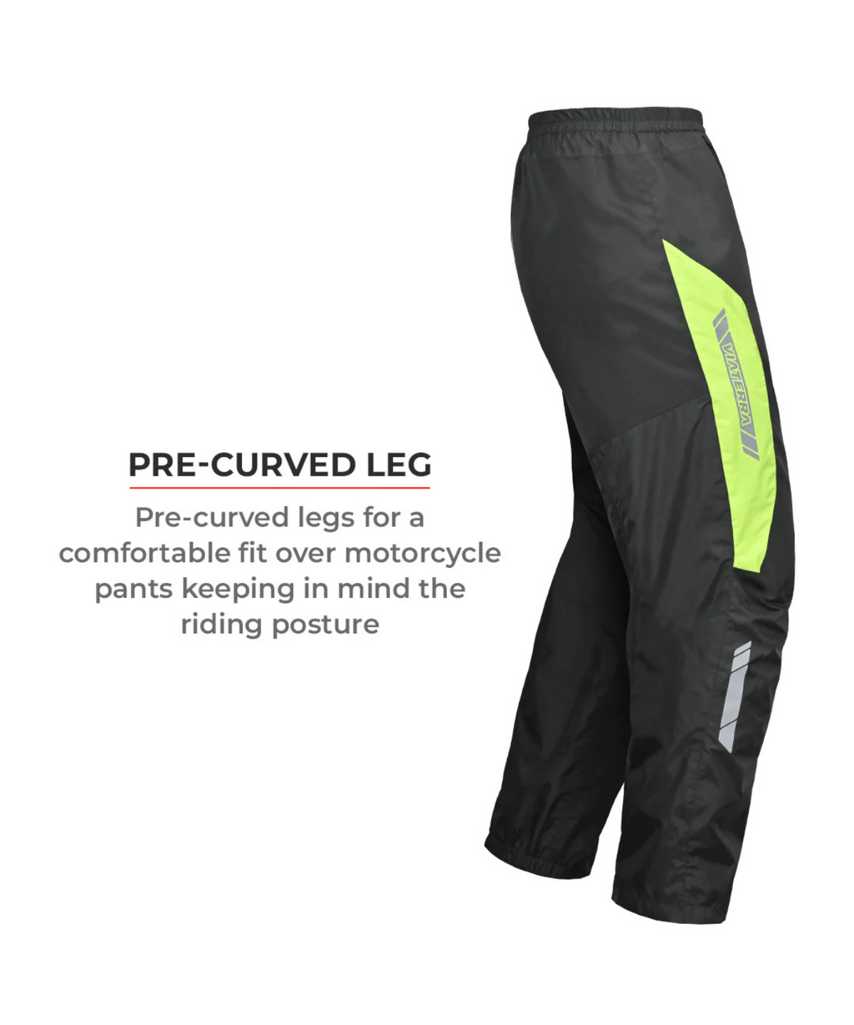 Viaterra P300 Motorcycle Rain Pant - Black Green - Viaterra