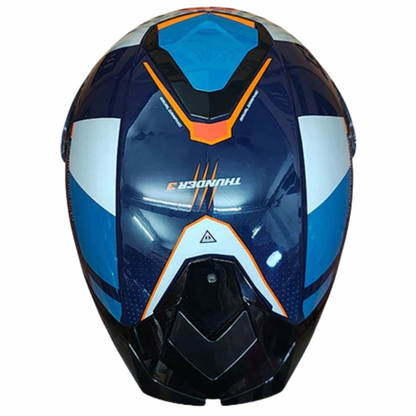 MT Thunder 3 SV Pro Arual C7 Helmet - Gloss Grey Blue Orange