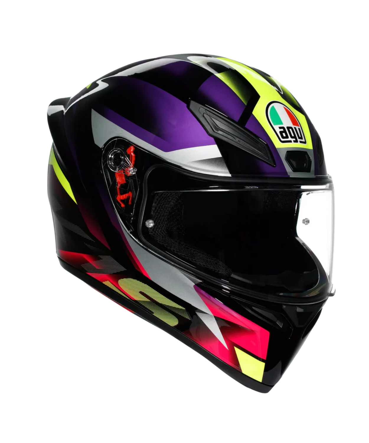 AGV K1 S Fastlap Helmet - Gloss Black Purple Pink