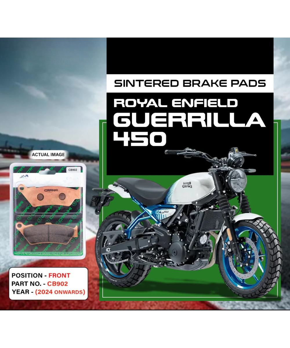 Crank1 Royal Enfield Guerrilla 450 (2024 Onwards) Sintered Brake Pads
