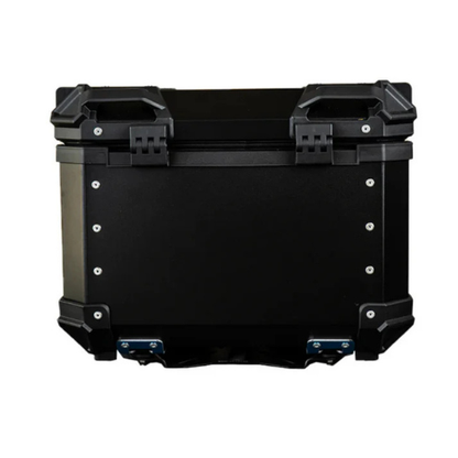 Moto Arch Aluminium Top Box 45L with Backrest - Black