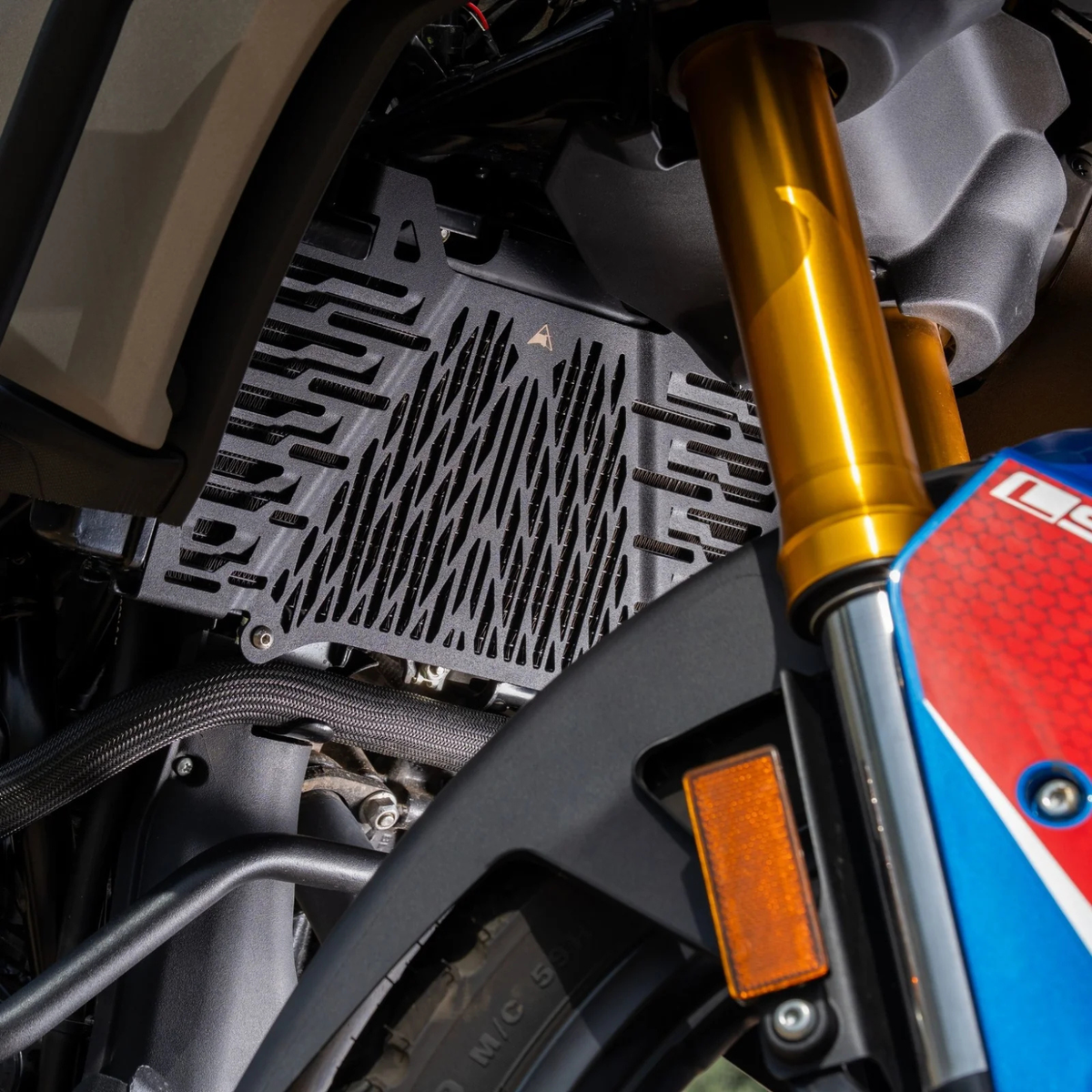 Auto Engina TVS Apache RTX 300 Radiator Guard - Silver - Auto Engina