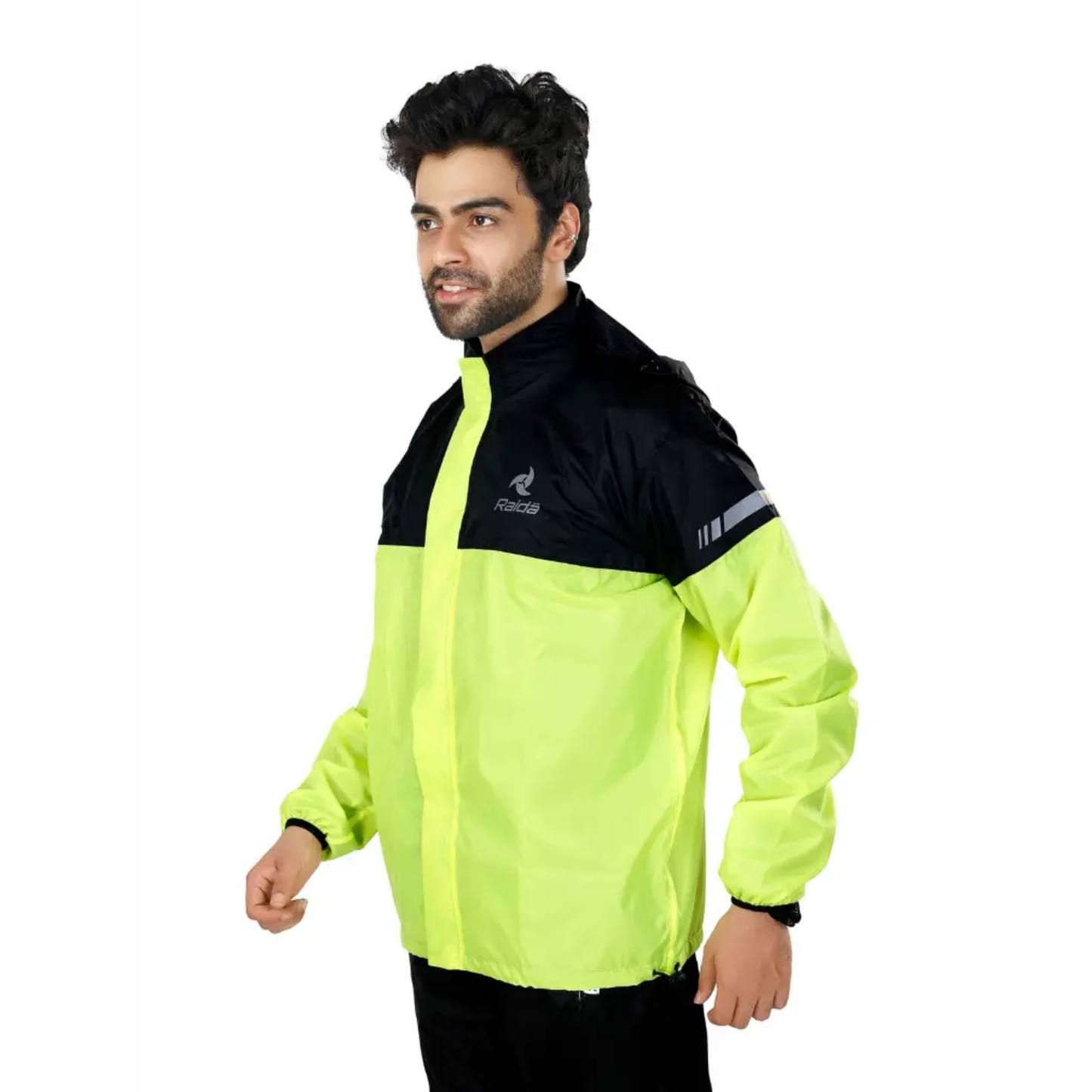 Raida Drymax 15K Rain Jacket - Hiviz Black