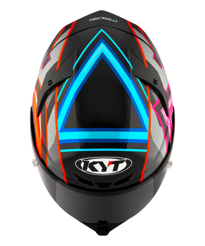 KYT TT-Revo Ratthapark Play Replica Helmet - Gloss Black Pink Green
